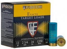 Fiocchi Exacta Target International Lead Shot 12 Gauge Ammo 25 Round Box - 12IN2475