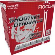 Fiocchi 12SD18L8 Shooting Dynamics Target Load 12 Gauge 2.75" 1 1/8 oz 8 Shot 25 Bx/ 10 Cs - 12SD18L8