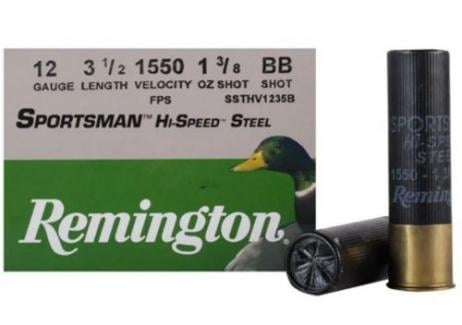 Remington Ammunition Sportsman 12 Gauge 3.50" 1 3/8 oz BB Shot 25 Bx/ 10 Cs