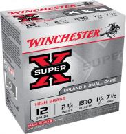 Winchester  Super X High Brass 12 GA Ammo  2.75" 1-1/4 oz  #7.5 shot 1330fps