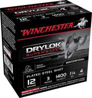 Winchester Ammo Drylock Super Steel Magnum 12 GA 3" 1 1/4 oz 4 Round 25 Bx/ 10 Cs