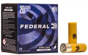 Federal Game-Shok Upland 20 Gauge 2.75" 1 oz 5 Shot 25 Bx/ 10 Cs