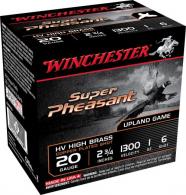 Main product image for Winchester Ammo Super Pheasant Magnum High Brass 20 Gauge 2.75" 1 oz 6 Shot 25 Bx/ 10 Cs