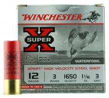 Winchester Ammo Super X Xpert High Velocity Steel 12 Gauge 3" 1 1/16 oz 3 Shot 25 Bx/ 10 Cs