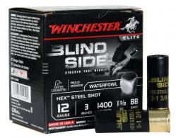 Winchester Blindside Hex Steel 12 Gauge Ammo 3" BB Shot 25 Round Box