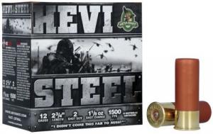 HEVI-Shot Hevi-Steel 12 Gauge 2.75" 1 1/8 oz 2 Shot 25 Bx/ 10 Cs - HS61222