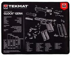 TekMat TEKR20G4 Ultra Premium Cleaning Mat For Glock Gen4 Parts Diagram 15" x 20" - TEKR20GLOCKG4