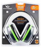 Pyramex Venture Gear VG10 Muff Polymer 25 dB Over the Head Blue Ear Cup w Green Band w/Black Head Band - VGPM1010C