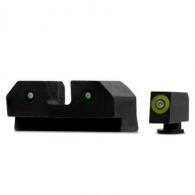 XS Sights RAM Night Sights fits For Glock 17,19,22-24,26-27,31-36,38 Tritium Front Green Green Tritium - GLR012P6G