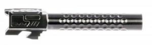 ZEV Optimized Match 9mm Luger fits For Glock 17 Gen1-4 Black DLC 416R Stainless Steel Dimpled - BBL17OPTDLC