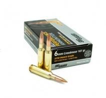 Sig Sauer Elite Match Grade 6mm Creedmoor 107 gr Open Tip Match (OTM) 20 Bx/ 10 Cs - E6MMCM220