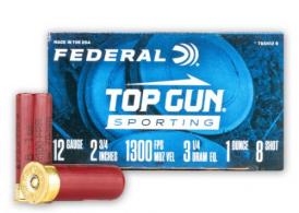 Federal Top Gun Ammo 12 GA 2.75" 1 oz #8 shot  25rd box