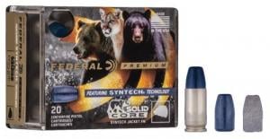 Federal Premium 45 ACP +P 240 gr Solid Core Synthetic Flat Nose 20 Bx/ 10 Cs - P45SHC1