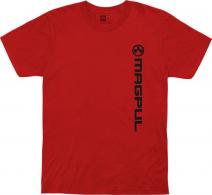 Magpul Vertical Logo Red Small Short Sleeve - MAG1113-610-S