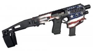 Command Arms MCK Limited Edition Conversion Kit For Glock G17/19/19x Gen3-5 Synthetic Black/USA Flag - MCKUSA