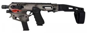 Command Arms MCK Conversion Kit Synthetic Black Stock P-40 Silver for Glock G17,19,19x Gen3-5 - MCKP40S