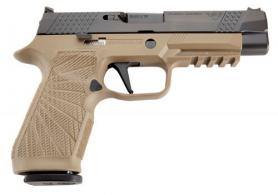 Wilson Combat P320 9mm Luger 4.70" 17+1 Tan, Black DLC Steel Stainless Steel Tan, Modular Polymer Grip Action Tu - SIGWCP320F9TATS