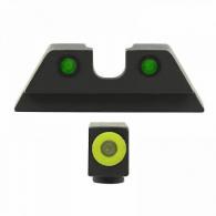 Meprolight Hyper-Bright for Most For Glock Fixed Green/Yellow, Green Tritium Handgun Sights
 - ML40224Y