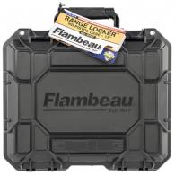 Main product image for Flambeau 1312SN Range Locker 13" Black Full Size Handgun Or Multiple Compact Handguns Polymer