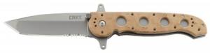 Columbia River M16-14Z 3.84" Tanto Part Serrated Bead Blasted AUS 8 FRN Desert Camo Handle Folding