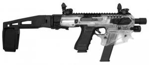 Command Arms MCK 2.0 Conversion Kit with Gen2 Black Stabilizer Clear Chassis fits Glock 17,18,19,19X,20-22,23,25,31,32 - MCKGEN2CL