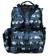 G*Outdoors Tactical Range Backpack Gray Digital 1000D Nylon 3 Handguns - GPS-T1612BPG