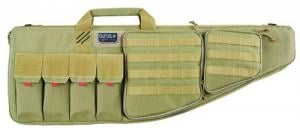 G*Outdoors GPS-T35ART Tactical AR Case 35" Tan 1000D Nylon with Mag & Storage Pockets, Lockable Zippers, External Handgun Pocket - GPS-T35ART