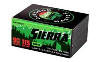 Sierra Outdoor Master Jacketed Hollow Point 9mm Ammo 115 gr 20 Round Box - A81100120