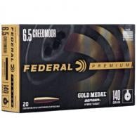 Main product image for Federal Premium Gold Medal 6.5 CRD 140 gr Berger Hybrid Target 20 Bx/ 10 Cs
