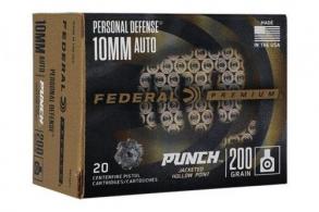 Main product image for Federal Personal Defense Punch 10mm Auto 200 gr Jacketed Hollow Point  20rd box