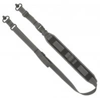 Grovtec US Inc QS 2-Point Sentinel Sling with Push Button Swivels 2" W Adjustable Wolf Gray for Rifle/Shotgun - GTSL128