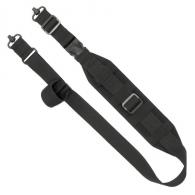 Grovtec US Inc QS Heavy Gunner Sling with 1.50" Push Button Swivels 3" W Adjustable Black for Rifle/Shotgun - GTSL133