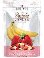 ReadyWise Simple Kitchen Freeze Dried Fruit Strawberry & Bananas 1 Serving Pouch 6 Per Case - SK05009