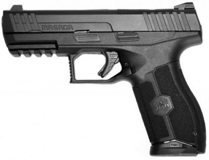 IWI US, Inc. US MASADA 9mm Luger 4.60" TB 10+1 Black Black Steel Slide Black Interchangeable Backstrap Grip