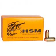 HSM Training Round Nose Flat Point 40 S&W Ammo 180 gr 50 Round Box - 402R