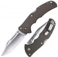 Cold Steel Code 4 3.50" Folding Clip Point Plain S35VN Stainless Steel Blade Gun Metal Gray Aluminum Handle - CS-58PC