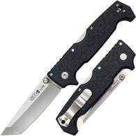 Cold Steel SR1 4" Folding Tanto Plain 8Cr13MoV Stainless Steel Blade Black Griv-Ex Handle