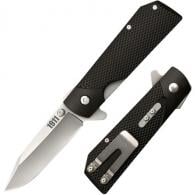 Cold Steel 1911 3" Folding Clip Point Plain 4034 Stainless Steel Blade Black Griv-Ex Handle - CS-20NPJAA