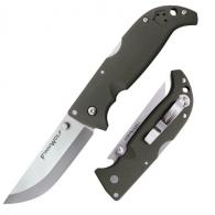 Cold Steel Finn Wolf 3.50" Folding Plain AUS 8A Steel Blade OD Green Griv-Ex Handle - CS-20NPF