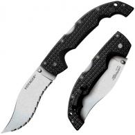 Cold Steel Voyager XL Vaquero AUS 10A Steel Folding Serrated Black Griv-Ex w/6061 Aluminum Liners Handle - CS-29AXVS