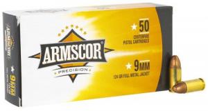 Main product image for Armscor USA Full Metal Jacket 9mm Ammo 100 Round Box