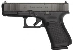 Glock G19 Gen5 MOS 9mm 4.02" 15+1 Black nDLC Steel with Front Serrations