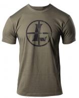 LEU DISTRESSED RETICLE TEE LG MILITARY GRN - 180250