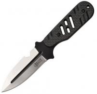 Elite Tactical Minion 2.50" Fixed Dagger Plain Black Satin - ETFIX008CS