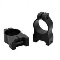 Warne Vapor Scope Ring Set Maxima/Weaver/Picatinny High Fixed 1" Black Anodized Aluminum - V402M