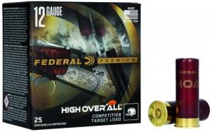 Federal Premium High Overall 12GA Ammo  2-3/4" 1-1/8oz #8 shot 1250 fps 25rd box - HOA12HC8
