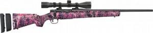 Mossberg & Sons Patriot Youth Super Bantam Scoped Combo 7mm-08 Rem 5+1 Cap 20" Matte Blued Barrel Muddy Girl Wild Fixed wi - 28144