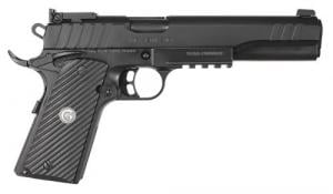 Girsan MC1911 S Hunter 10mm Auto 6" 8+1 Matte Black Finish Extended Beavertail Frame with Serrated Black Steel Slide - 390600