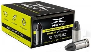 NovX 40EESS-20 Engagement Extreme 40 S&W 88 gr Fluted 20 Bx/ 10 Cs - 40EESS20