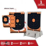 EZ-Aim Splash Trainer Kit & Target Stand Self-Adhesive Paper Oval Black/Orange - 15548
